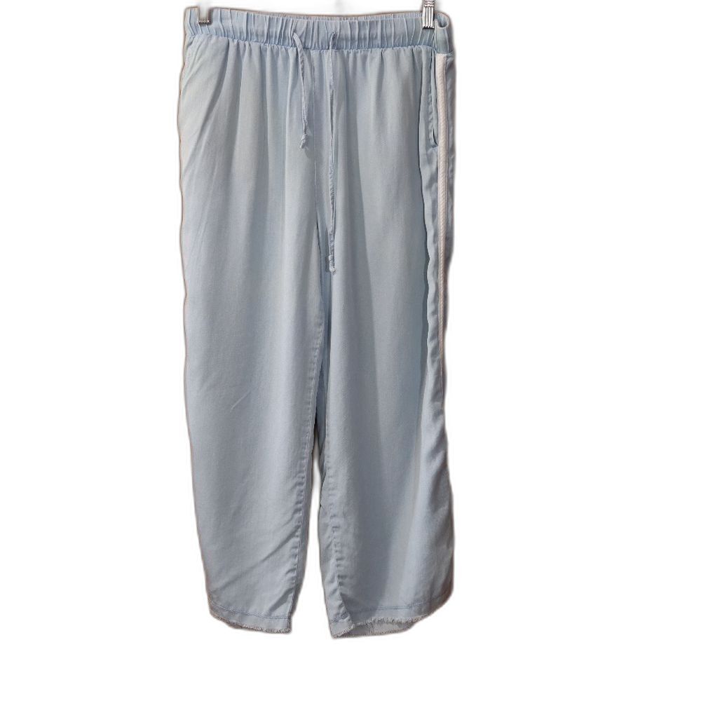 Rag Poets Blue Wide Leg Pull On Lounge Pants Medium